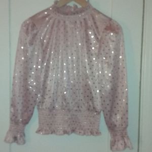 Rose Gold Metallic Blouse